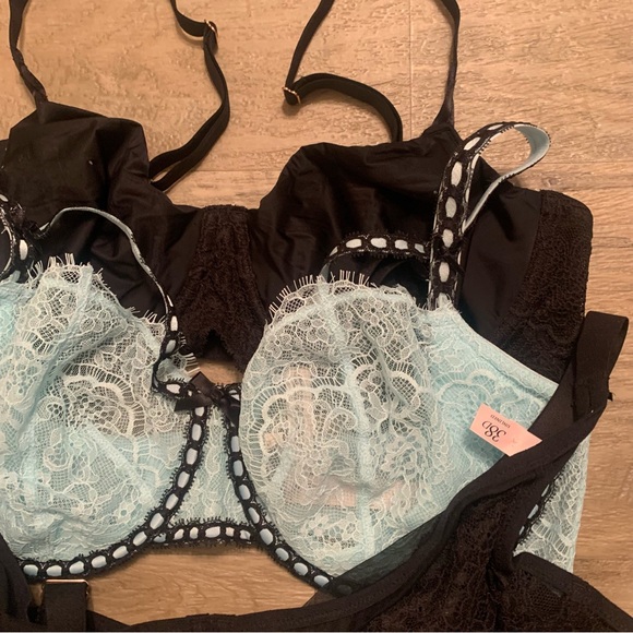 Victoria Secret Bundle 3 Bras Balconette Dream Angels Push Up Without Padding - Picture 3 of 16